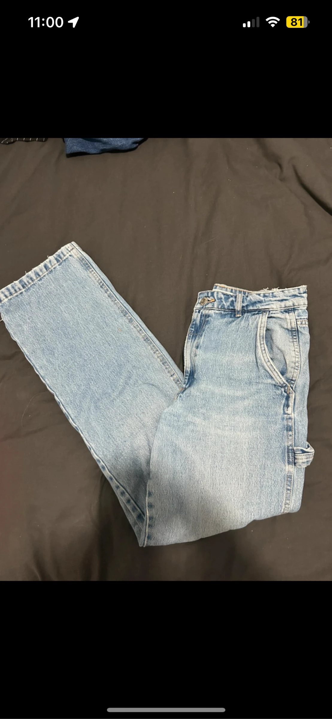 Jean pantalon cargo 
